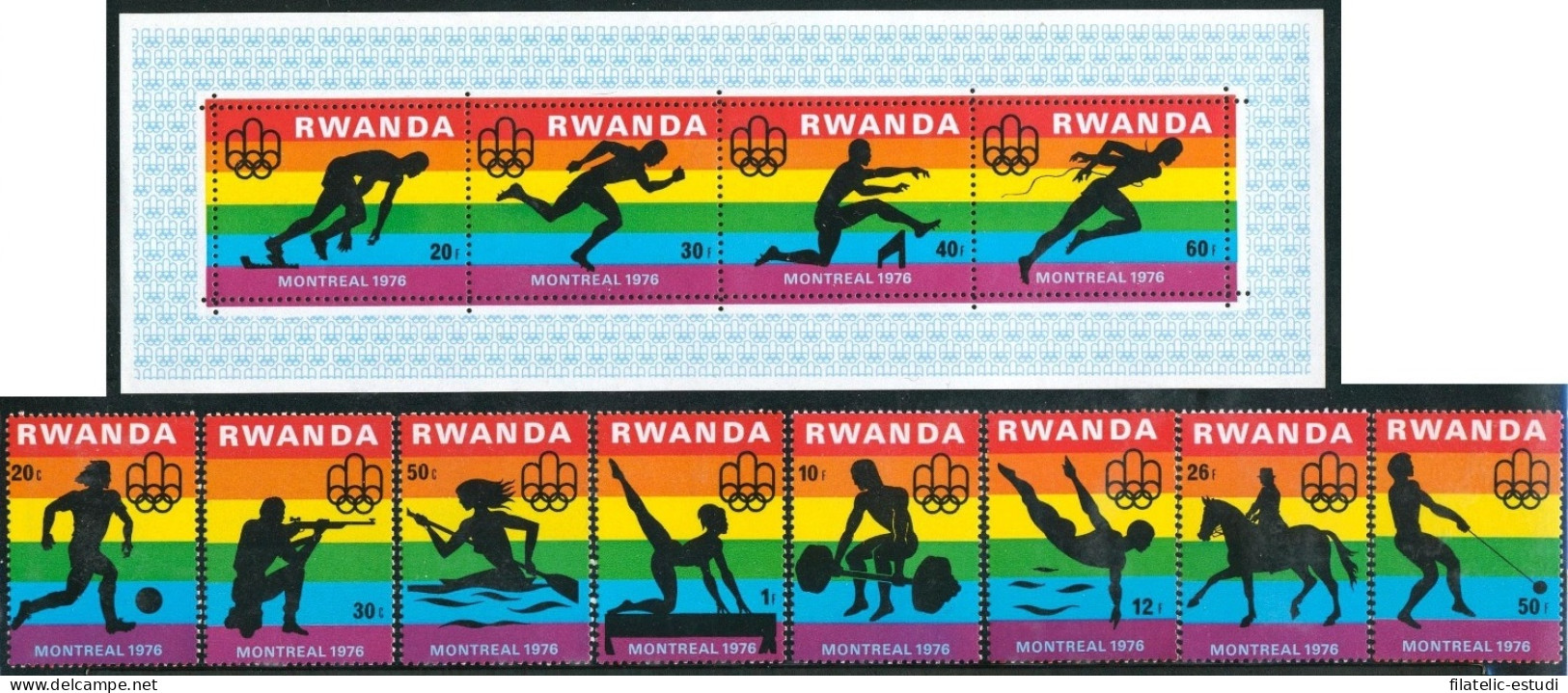 DEP1 Ruanda Rwanda Nº 737/44 + HB 69    MNH - Altri & Non Classificati