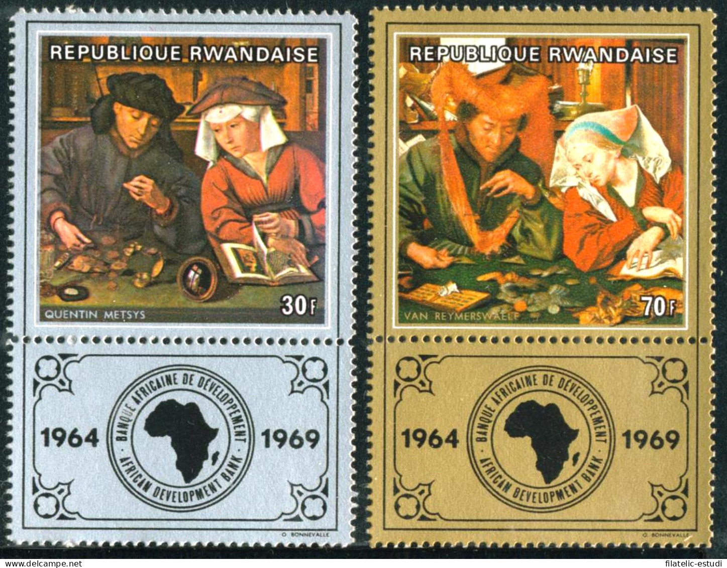 PI2/VAR2  Ruanda Rwanda Nº 309/10  1969  MNH - Other & Unclassified