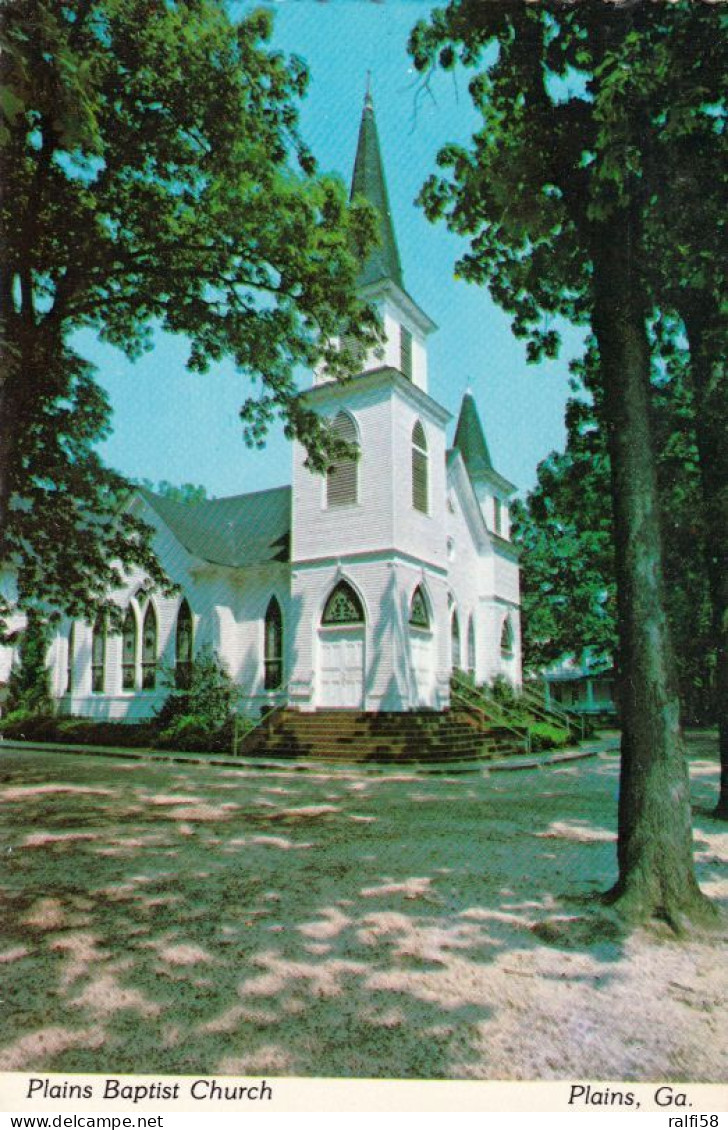 1 AK USA / Georgia * Plains Eine Stadt Im Sumter County Mit Der Plains Baptist Church * - Other & Unclassified