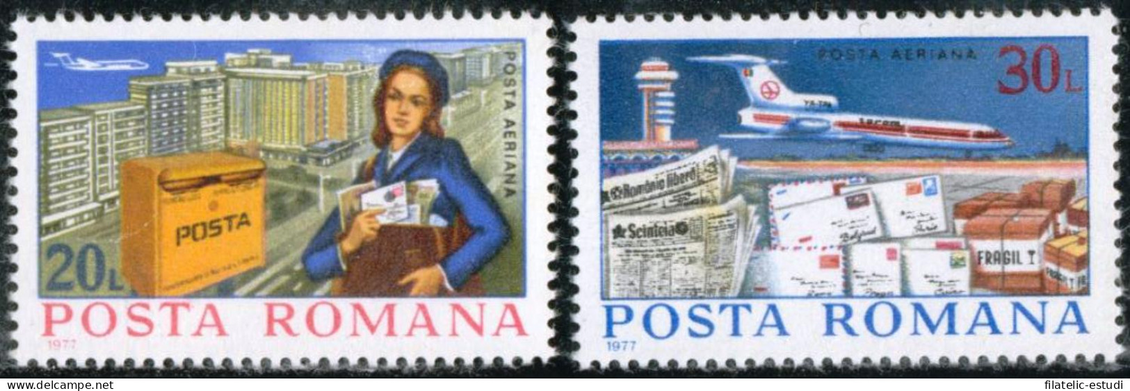 TRA1 Rumanía Romania A 251/52  1977   MNH - Other & Unclassified