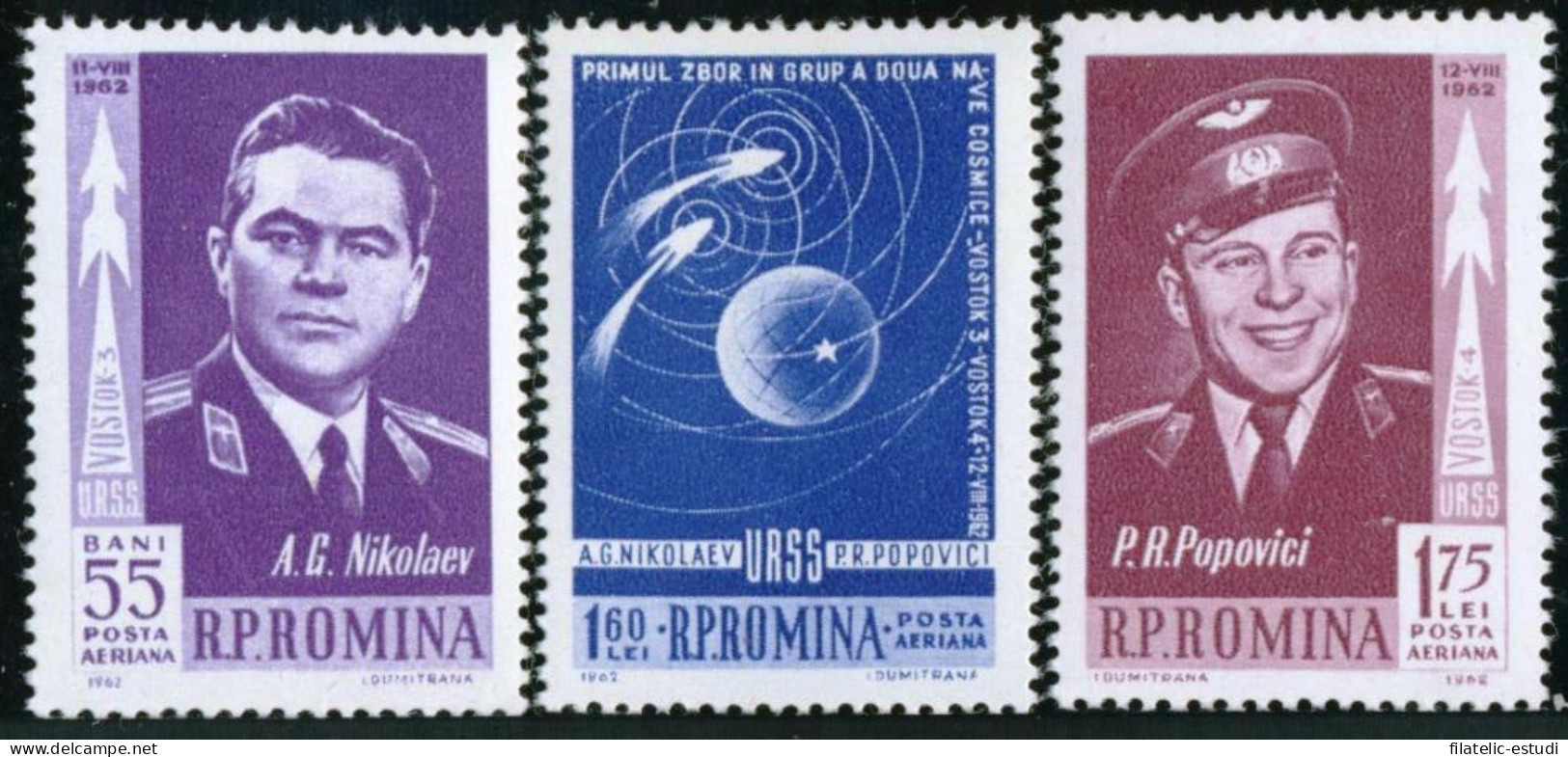 AST Rumanía Romania A 157/59  1962   MNH - Autres & Non Classés