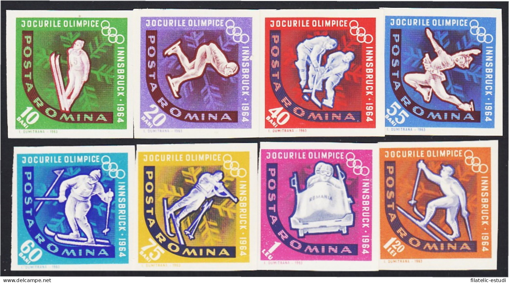 Rumanía  Romania 1984/91 1964 9º Juegos Olímpicos De Invierno MNH Sin Dentar - Autres & Non Classés