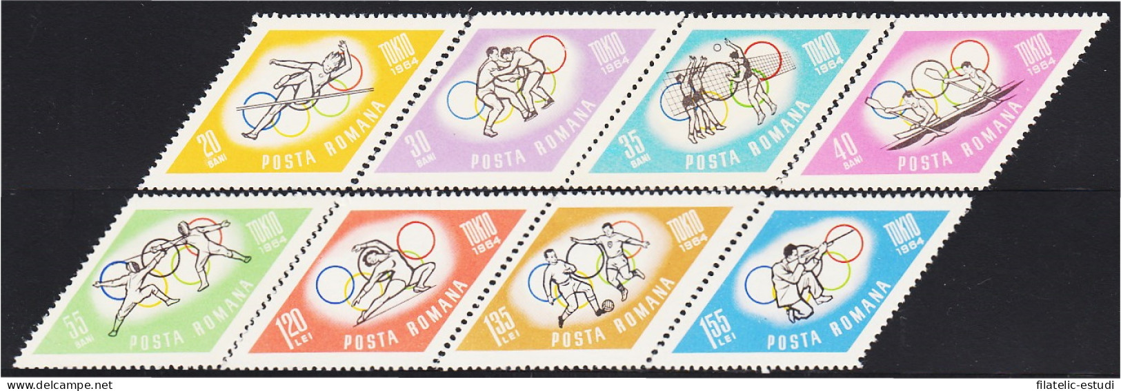 Rumanía  Romania 2024/31 1964 Juegos Olímpicos De Tokyo MNH - Andere & Zonder Classificatie