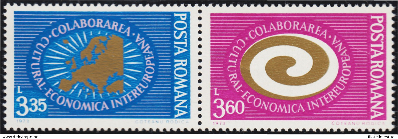 Rumanía Romania 2755/56 1973 Colaboración Europea MNH - Sonstige & Ohne Zuordnung