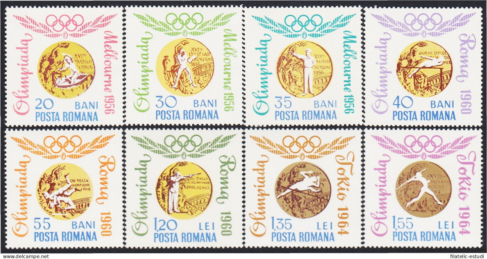 Rumanía  Romania 2068/75 1964 Medallas Olímpicas Rumanas MNH - Autres & Non Classés