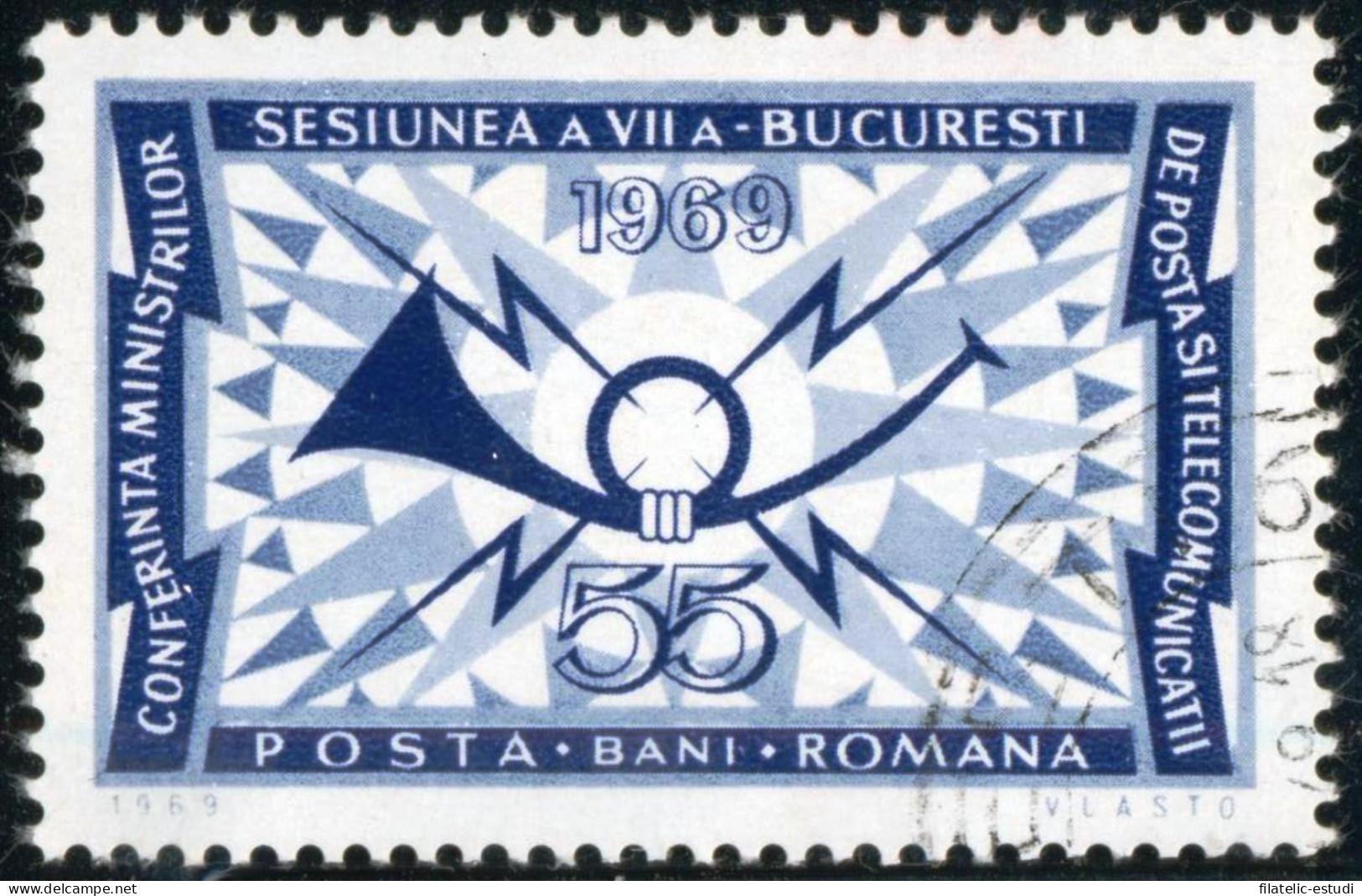 VAR1 Rumanía  Romania  Nº 2463   1969  Used - Otros & Sin Clasificación