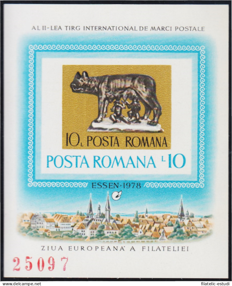 Rumanía HB 134A 1978 Primera Feria Internacional De Sellos Postales MNH - Altri & Non Classificati