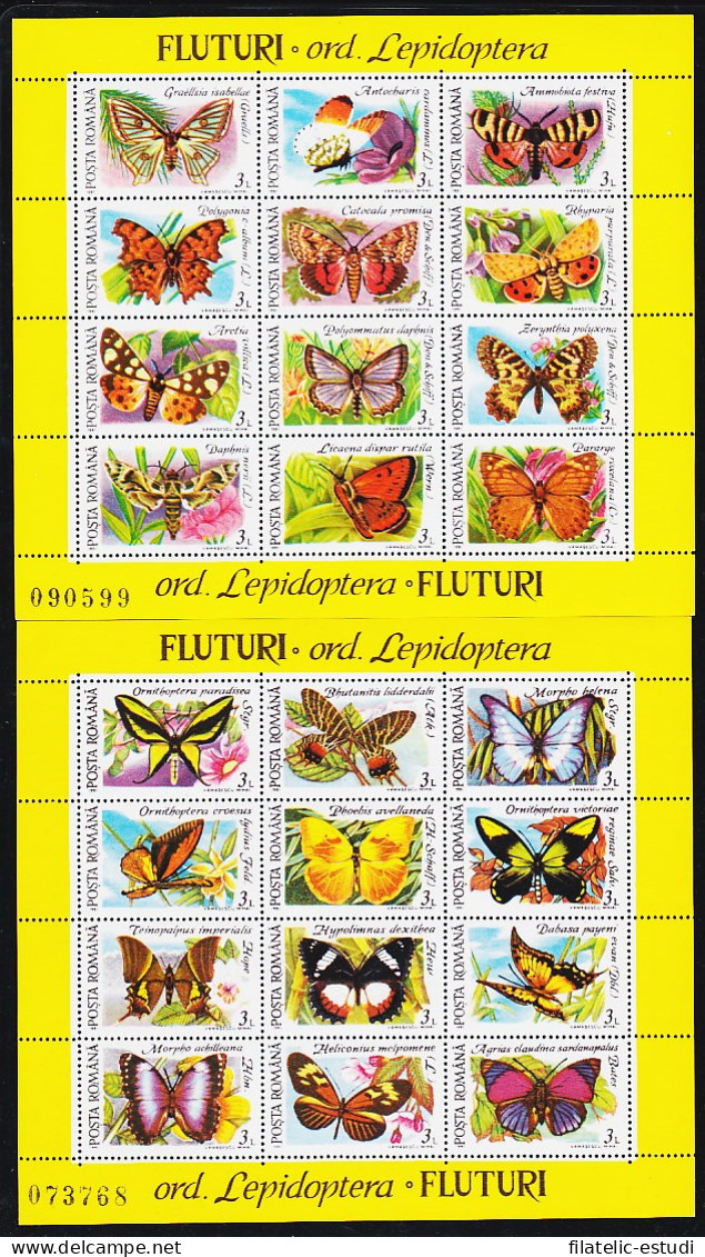 Rumanía HB 213/14 1991 Fauna Mariposas Butterflies MNH - Autres & Non Classés