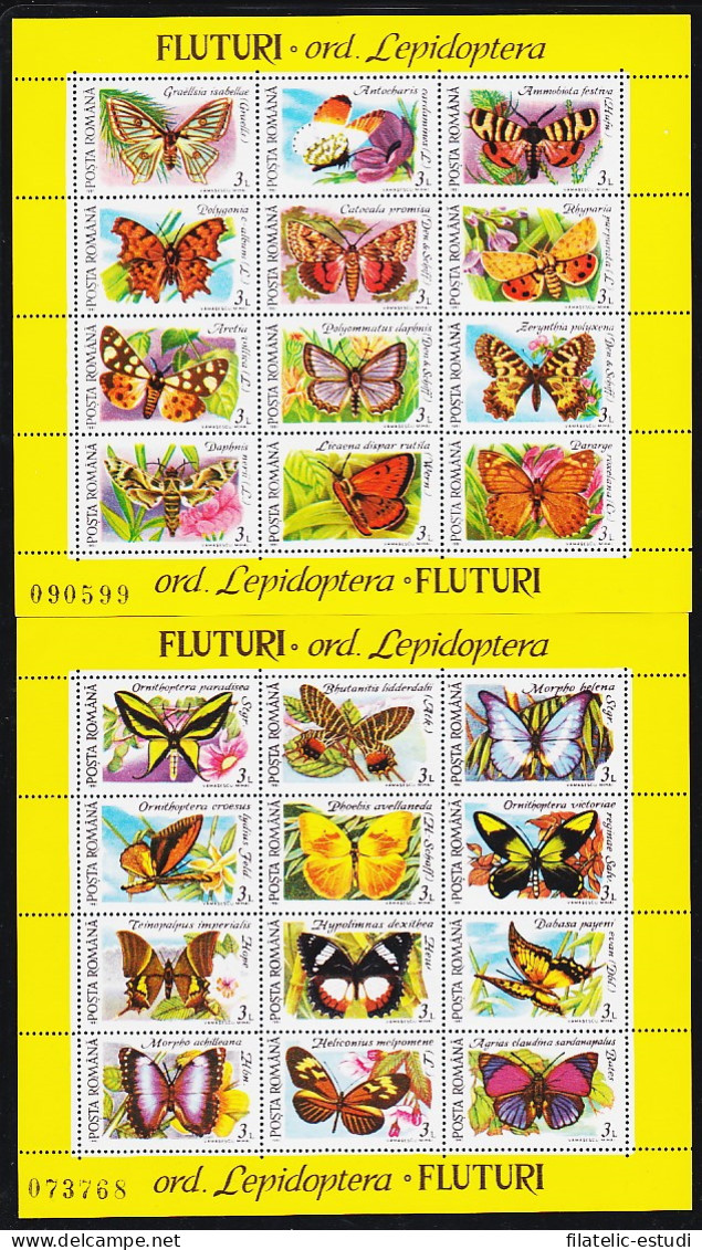 Rumanía HB 213/14 1991 Fauna Mariposas Butterflies MNH - Andere & Zonder Classificatie
