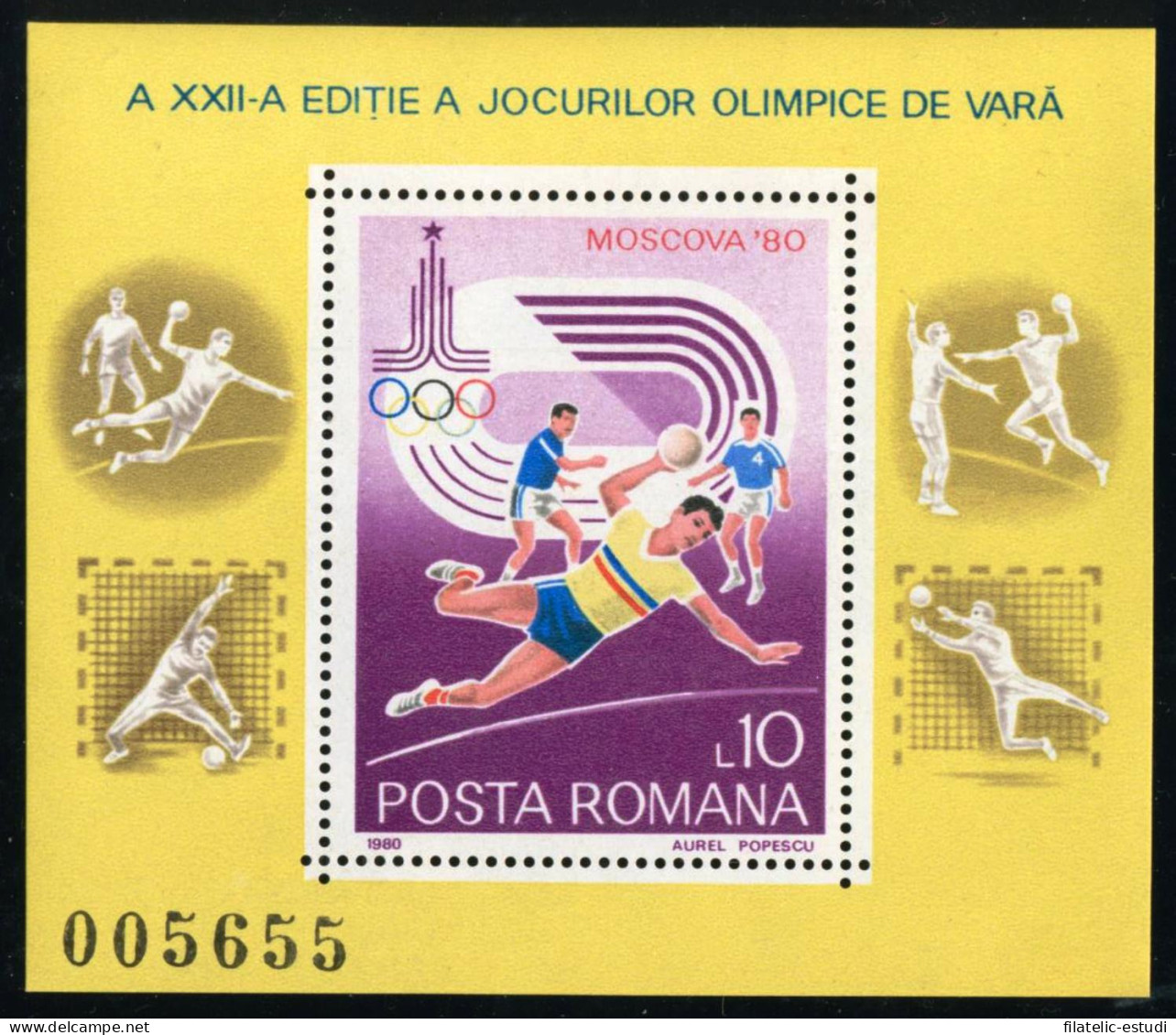 DEP5 Rumanía Romania  HB 144  1980   MNH - Andere & Zonder Classificatie