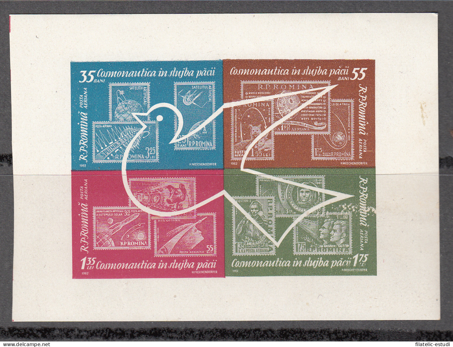 Rumanía - 54 1962 Cosmonautica Nueva Sin Fijasellos MNH - Andere & Zonder Classificatie