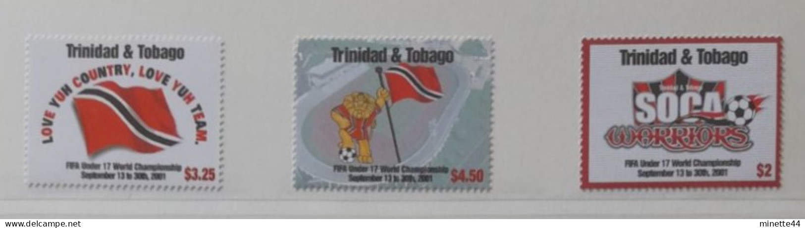 TRINITE TOBAGO TRINIDAD 2001 STADIUM FULL SET 4XSTAMPS MNH** FOOTBALL FUSSBALL SOCCER CALCIO FOOT FUTBOL VOETBAL FUTEBOL - Neufs