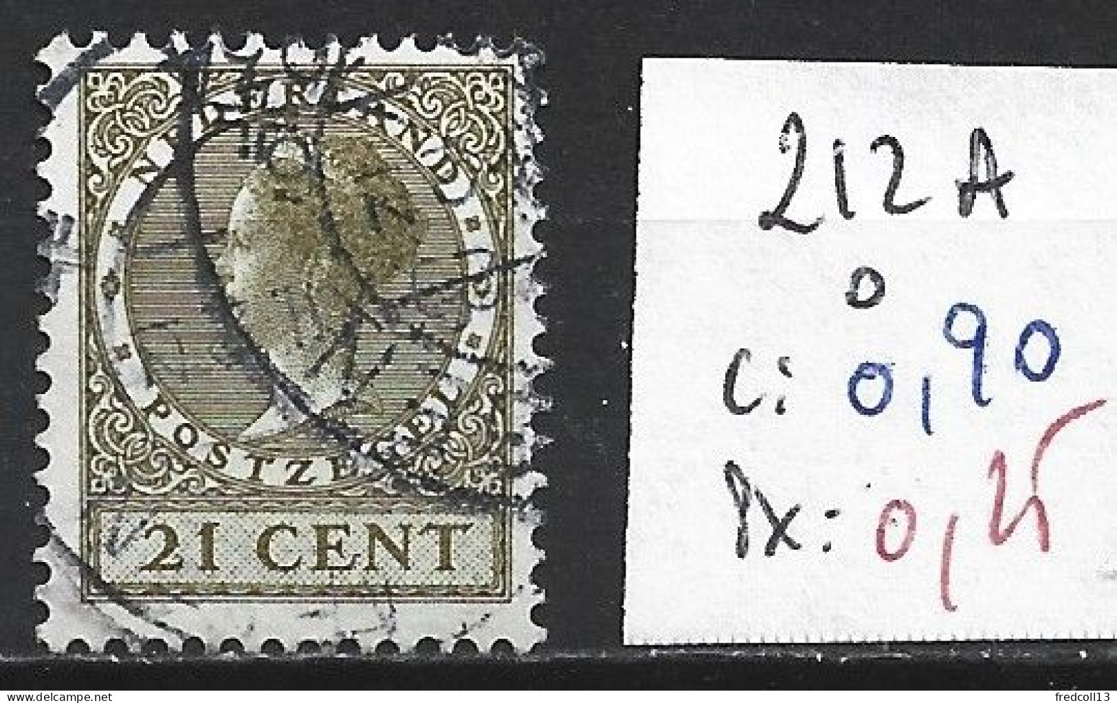 PAYS-BAS 212A Oblitéré Côte 0.90 € - Used Stamps