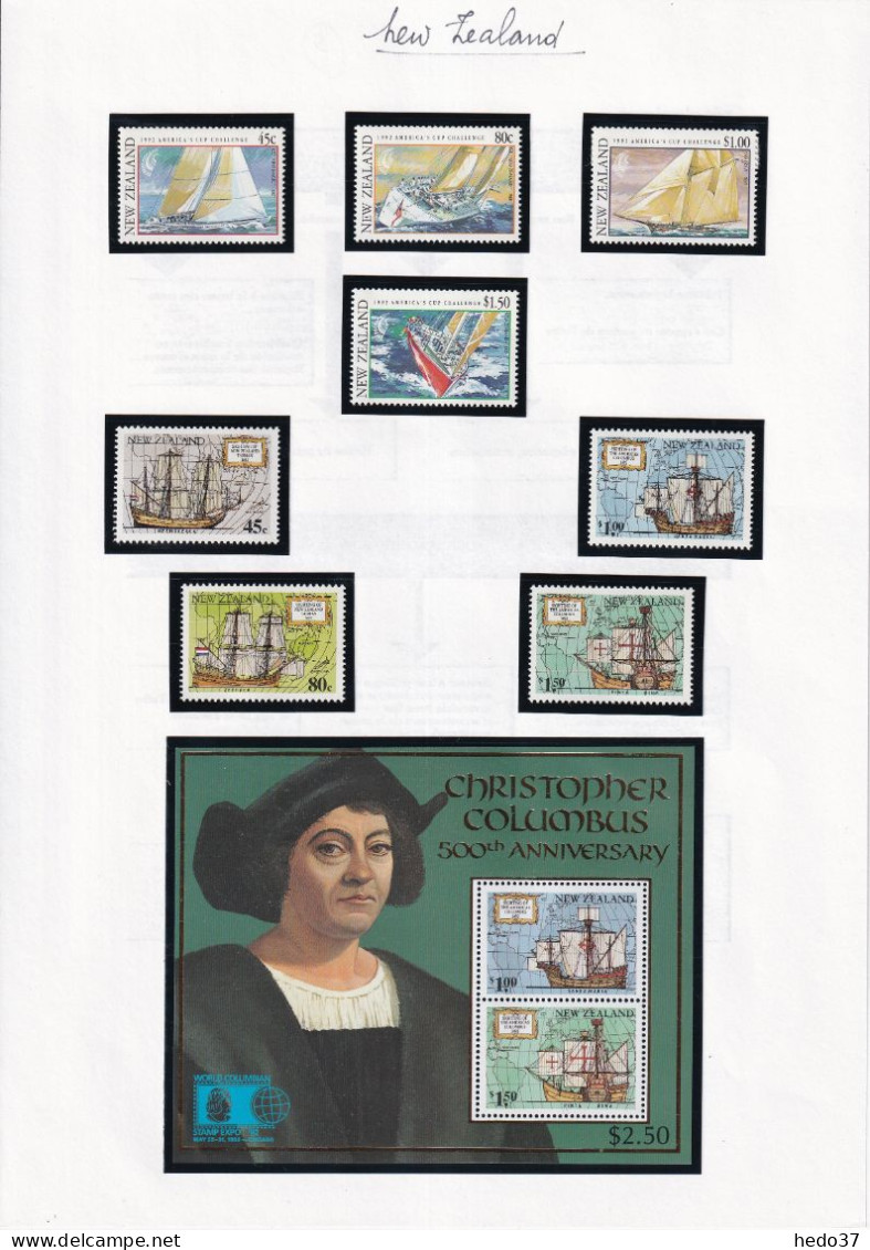 Nouvelle Zélande - Collection Vendue Page Par Page - Neuf ** Sans Charnière - TB - Unused Stamps