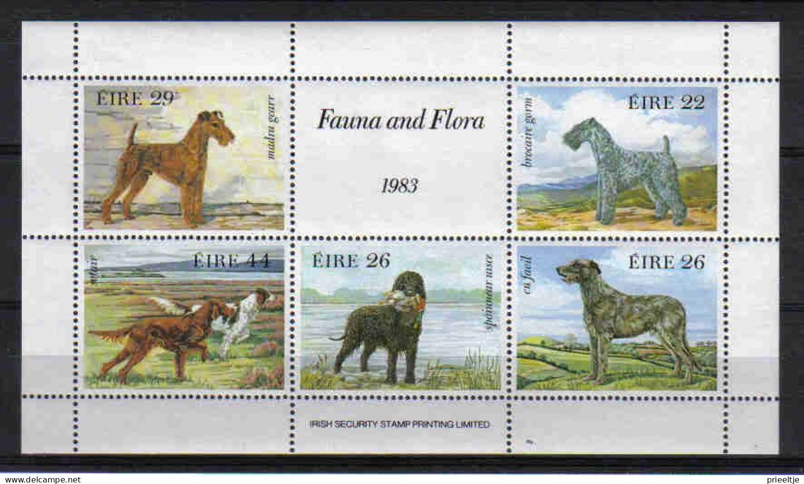 Ireland 1983 Dogs S/S Y.T. BF 4 ** - Blocks & Sheetlets