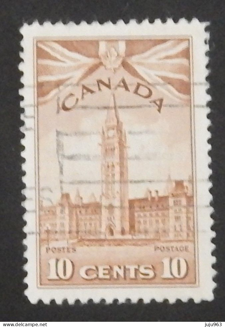 CANADA YT 213 OBLITÉRÉ "LE PARLEMENT" ANNÉES 1943/1948 - Gebraucht