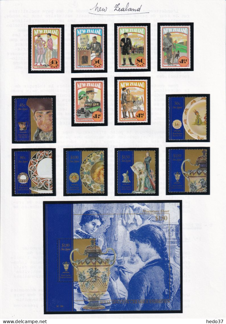 Nouvelle Zélande - Collection Vendue Page Par Page - Neuf ** Sans Charnière - TB - Unused Stamps