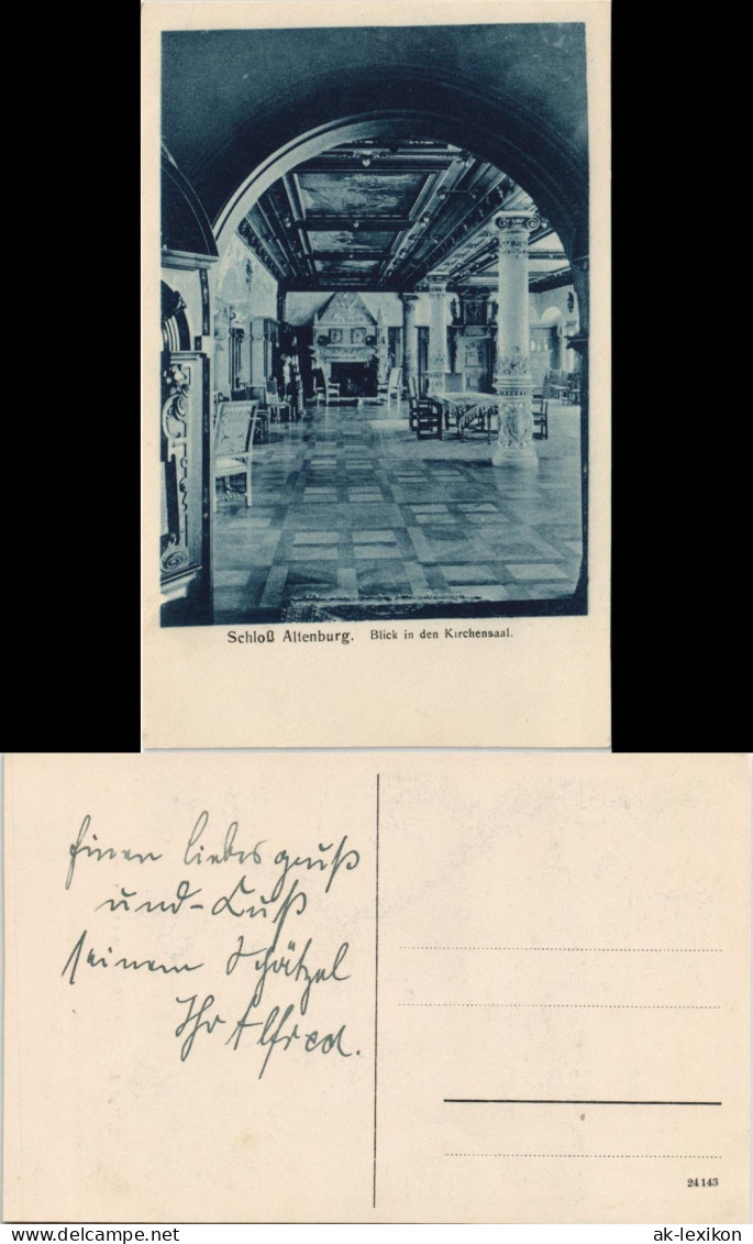 Ansichtskarte Altenburg Schloß Blick In Den Kirchensaal Des Schlosses 1910 - Altenburg