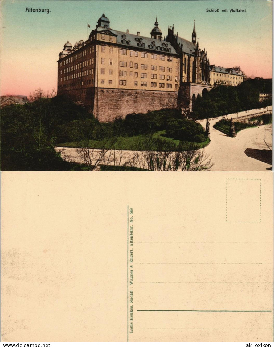 Ansichtskarte Altenburg Schloß Schloss Castle View, Color AK 1905 - Altenburg