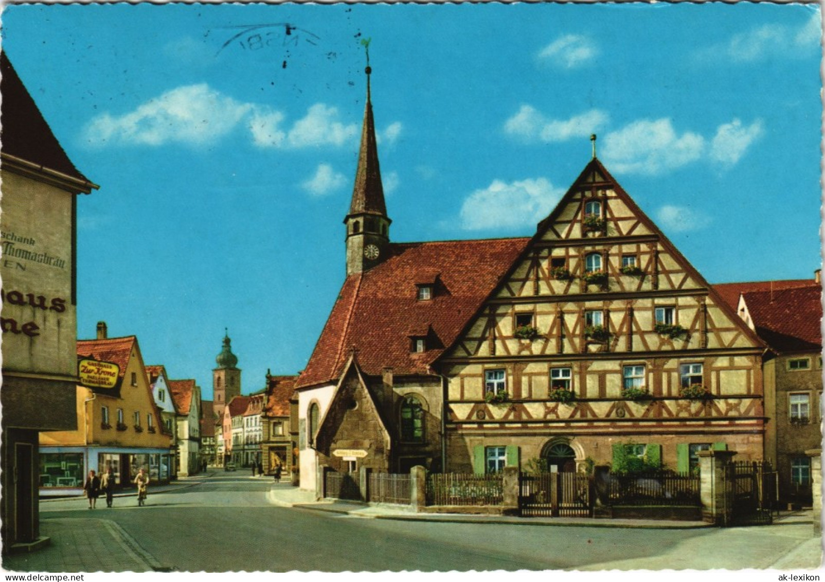 Forchheim (Oberfranken) Katharinenspital, Straße, Gasthaus Zur Krone 1975 - Forchheim