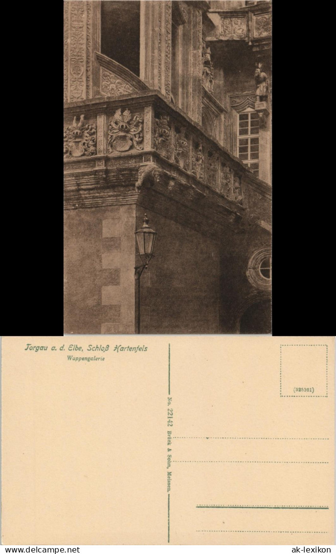 Ansichtskarte Torgau Schloss Hartenfels - Wappengalerie 1916 - Torgau