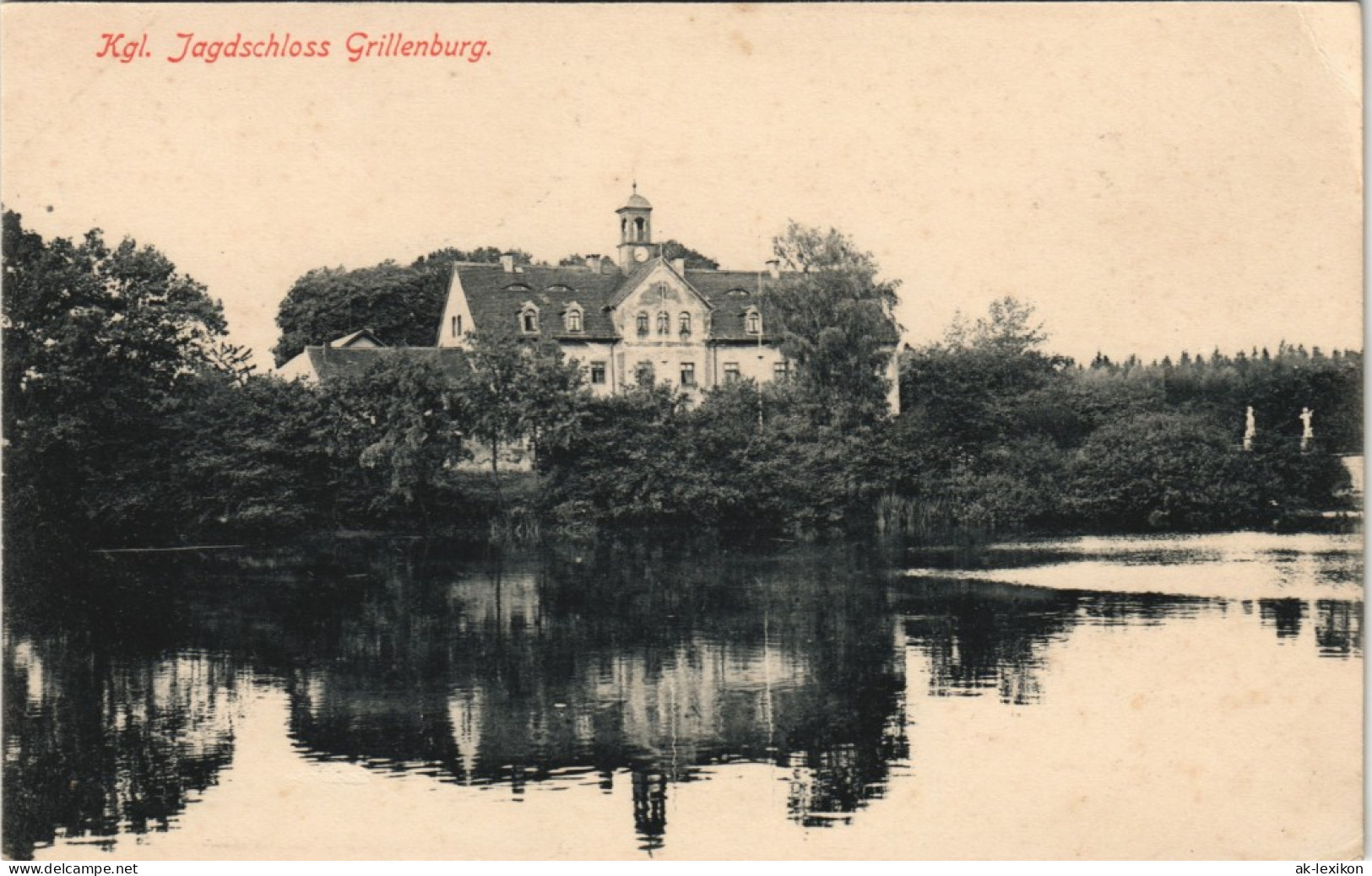 Grillenburg-Tharandt Jagdschloß Gel. Feldpost Dresden Neustadt 1917 - Tharandt