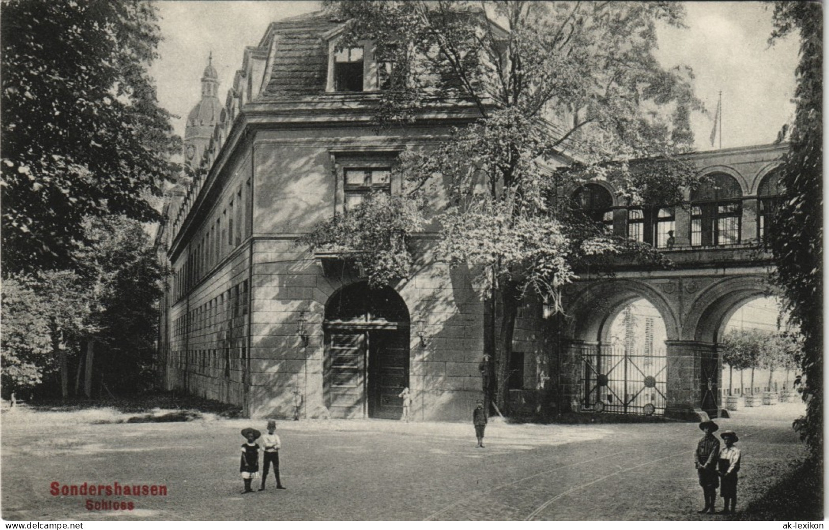 Ansichtskarte Sondershausen Kinder Vor Dem Schloss (Castle) 1910 - Sondershausen