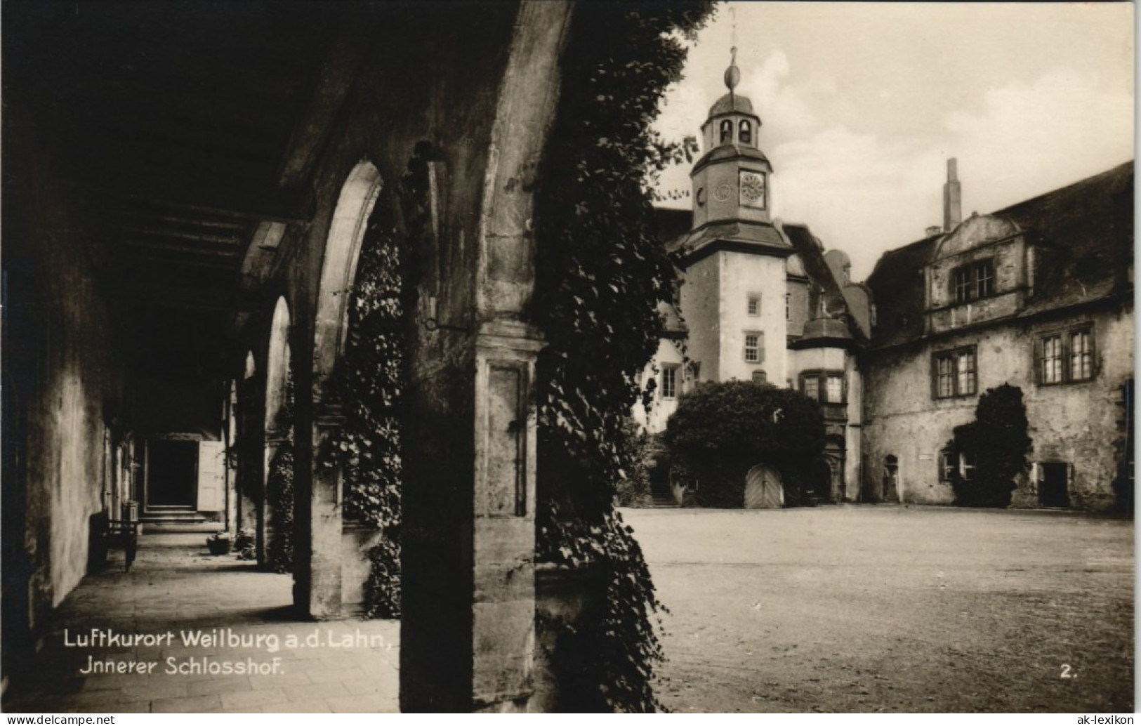 Weilburg (Lahn) Schloss Innerer Schlosshof, Castle Postcard 1920 - Weilburg