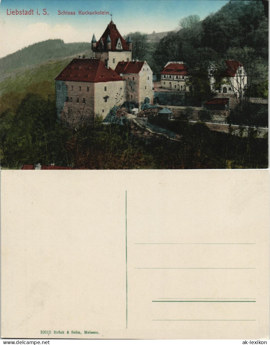 Ansichtskarte Liebstadt Schloß Kuckuckstein (coloriert) 1912 - Liebstadt