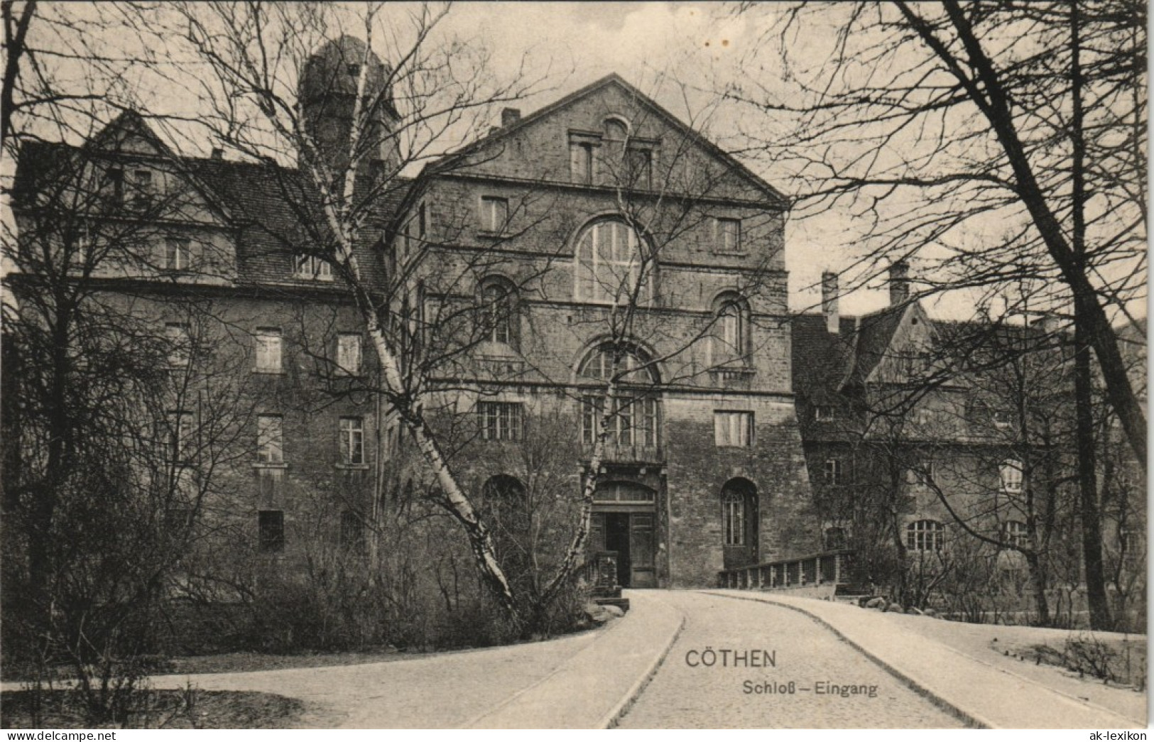 Ansichtskarte Köthen Schloss, Eingang 1911 - Koethen (Anhalt)