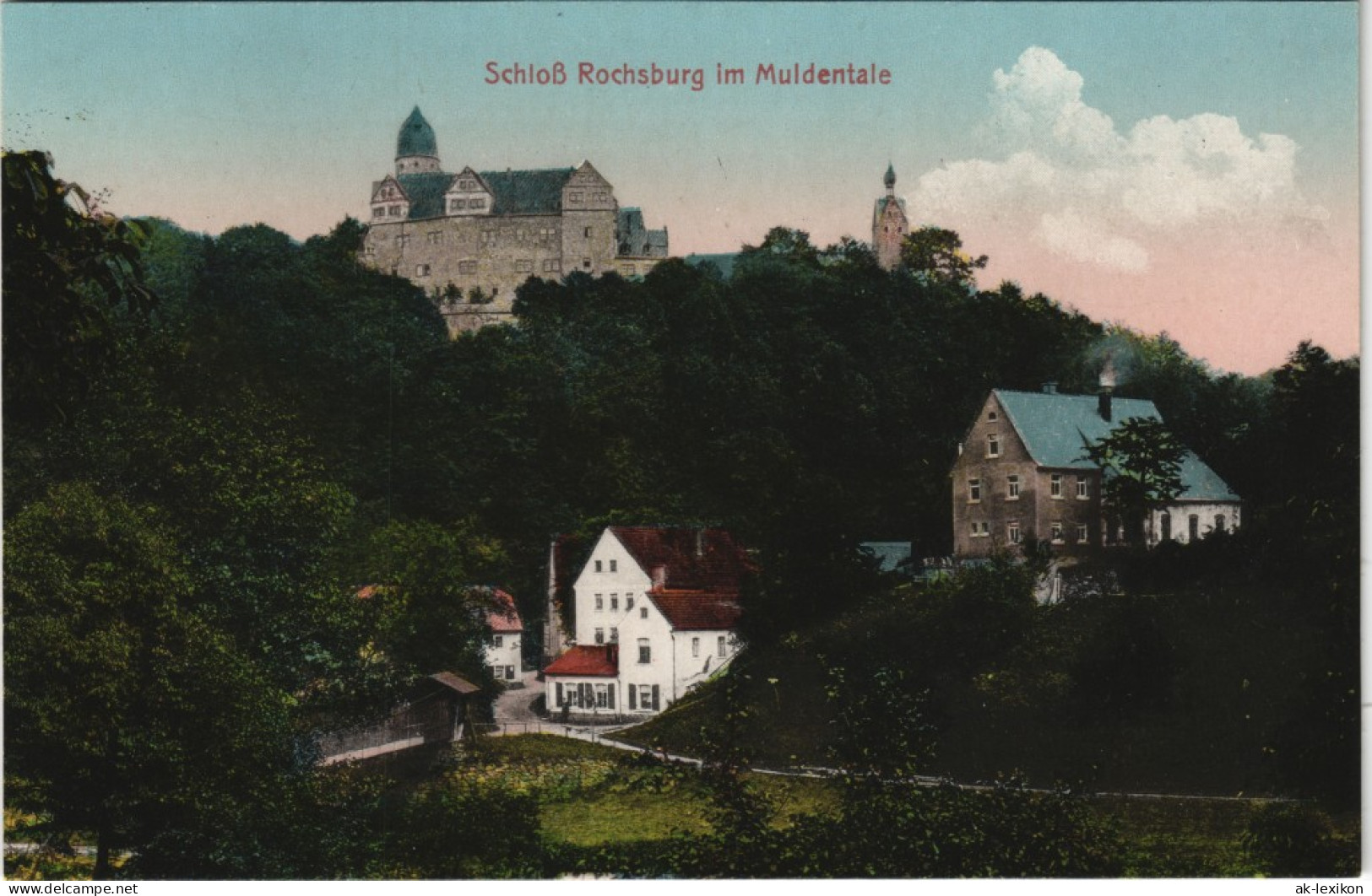 Ansichtskarte Rochsburg-Lunzenau Schloss Rochsburg 1913 - Lunzenau
