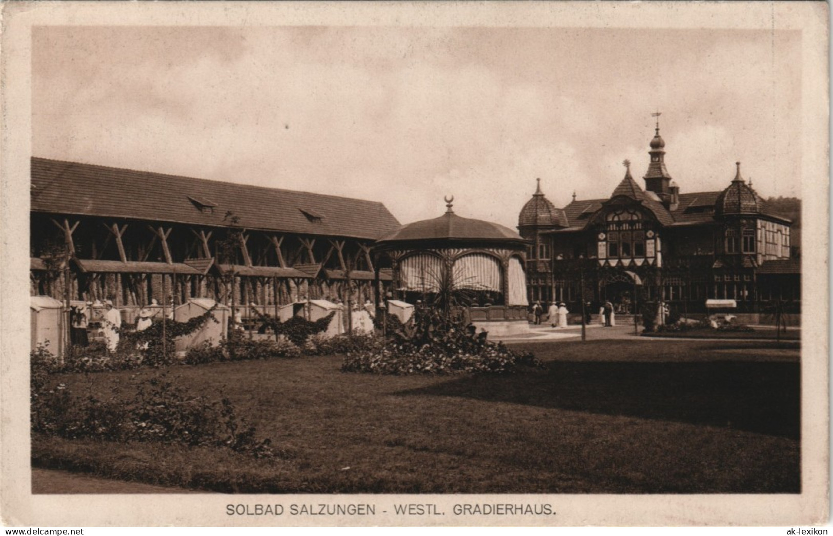 Ansichtskarte Bad Salzungen WESTL. GRADIERHAUS Gradierwerk 1920/1916 - Bad Salzungen