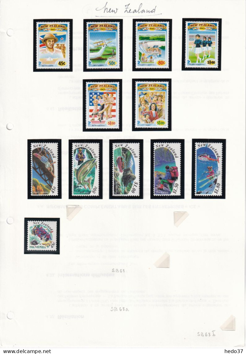 Nouvelle Zélande - Collection Vendue Page Par Page - Neuf ** Sans Charnière - TB - Unused Stamps