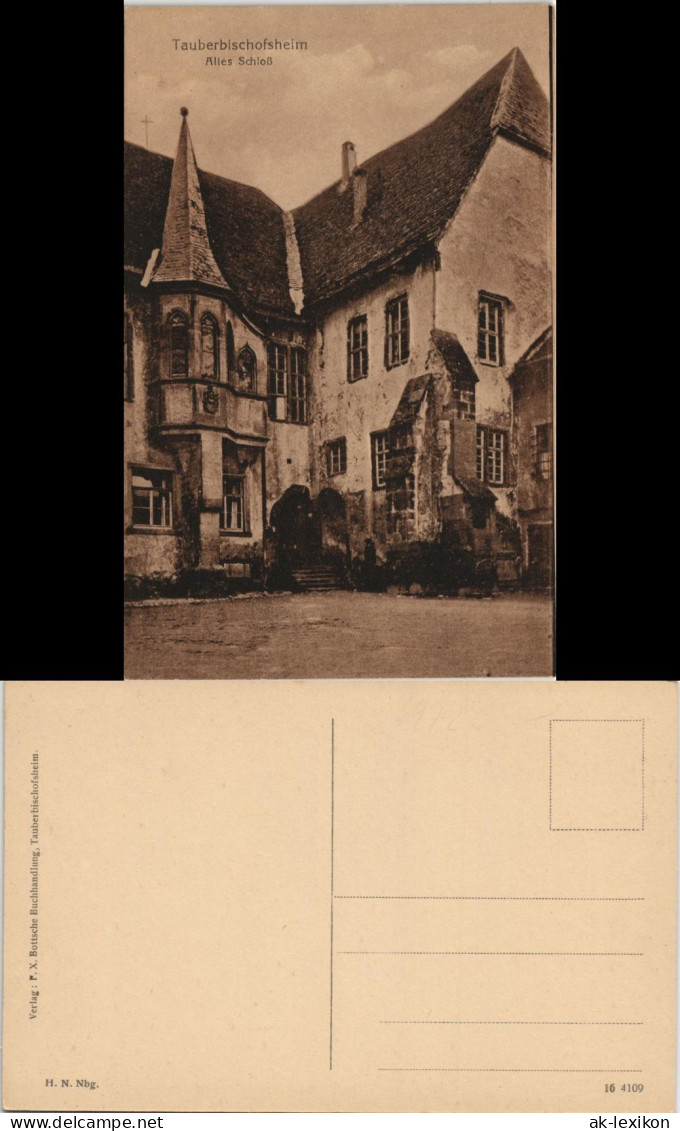 Ansichtskarte Tauberbischofsheim Altes Schloss (Castle View) 1910 - Tauberbischofsheim