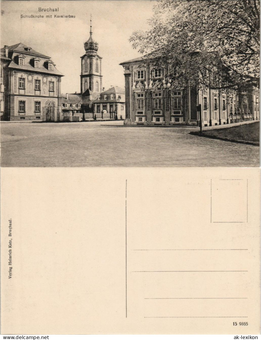 Ansichtskarte Bruchsal Schloßkirche Mit Kavalierbau, Schloss Castle 1910 - Bruchsal