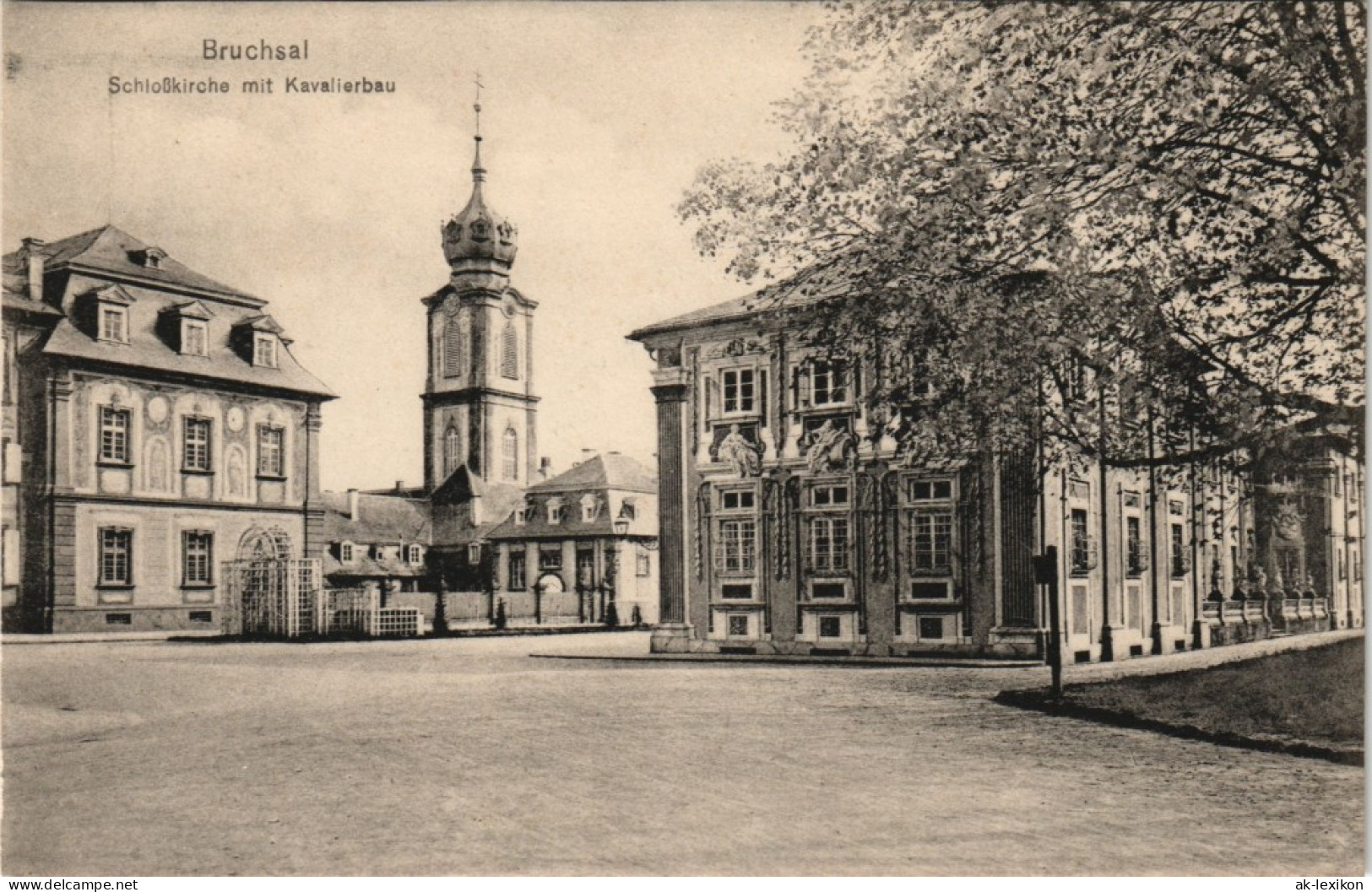 Ansichtskarte Bruchsal Schloßkirche Mit Kavalierbau, Schloss Castle 1910 - Bruchsal