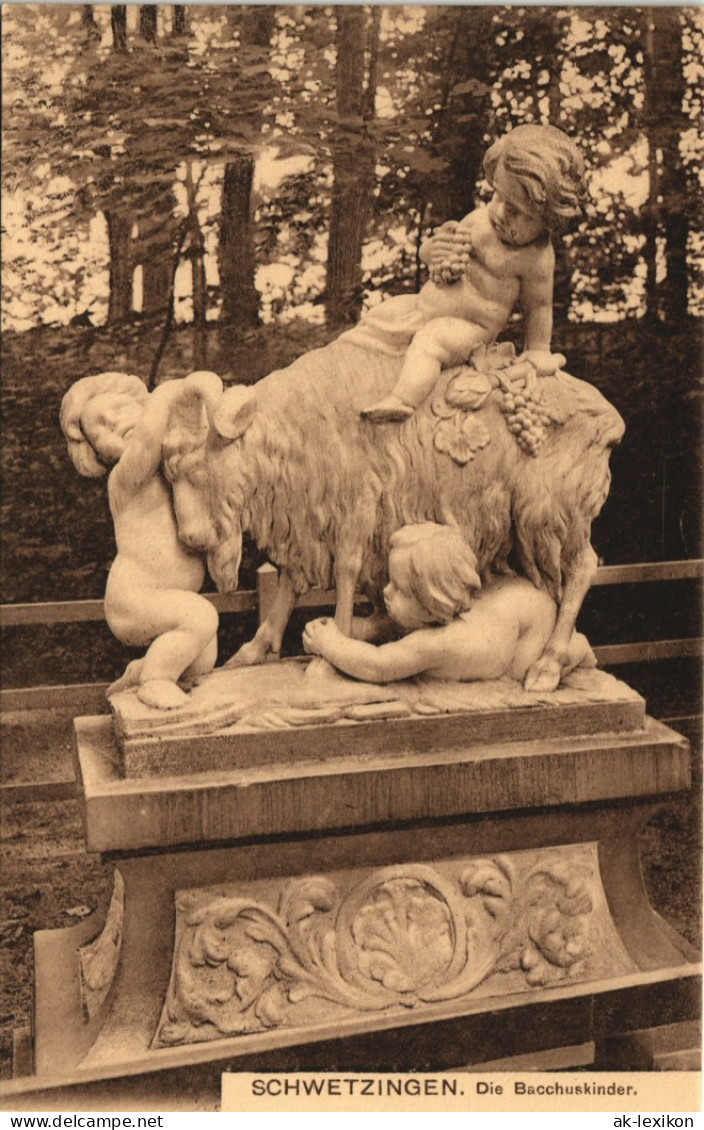 Ansichtskarte Schwetzingen Schloßgarten - Die Bacchuskinder 1911 - Schwetzingen
