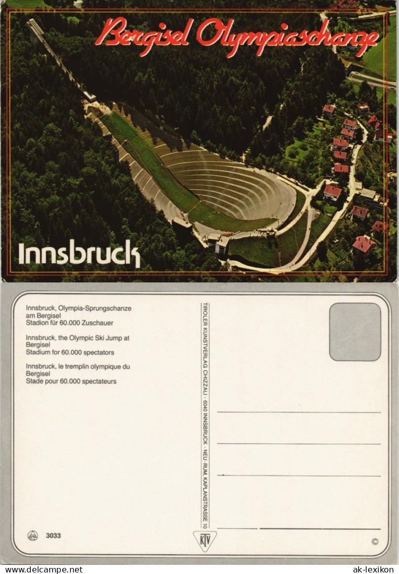 Ansichtskarte Innsbruck Olympia Skisprungschanze Bergisel Berg Isel 1976 - Innsbruck