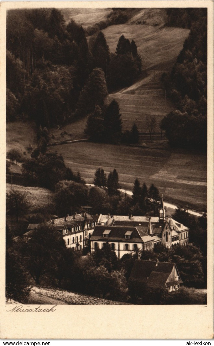 Ansichtskarte Bühl (Baden) Kurhaus Neusatzeck Bad Schwarzenbach 1937 - Buehl