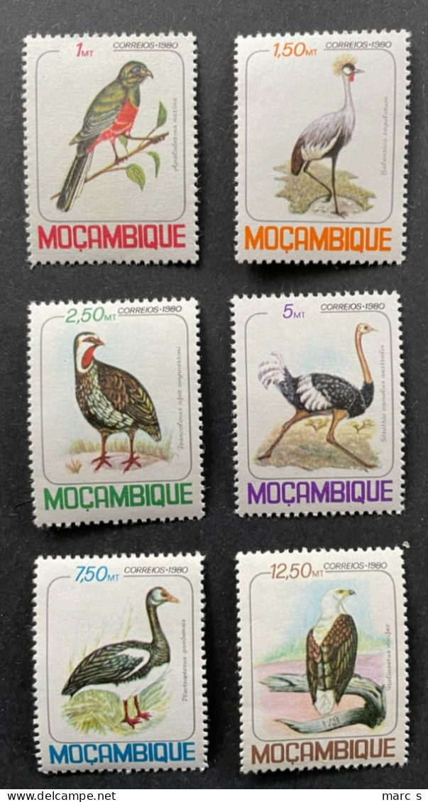 MOZAMBIQUE - 1980 - NEUF**/MNH - Série Complète Mi 771 / 776 - YT 766 /771 - BIRDS OISEAUX - Mozambique
