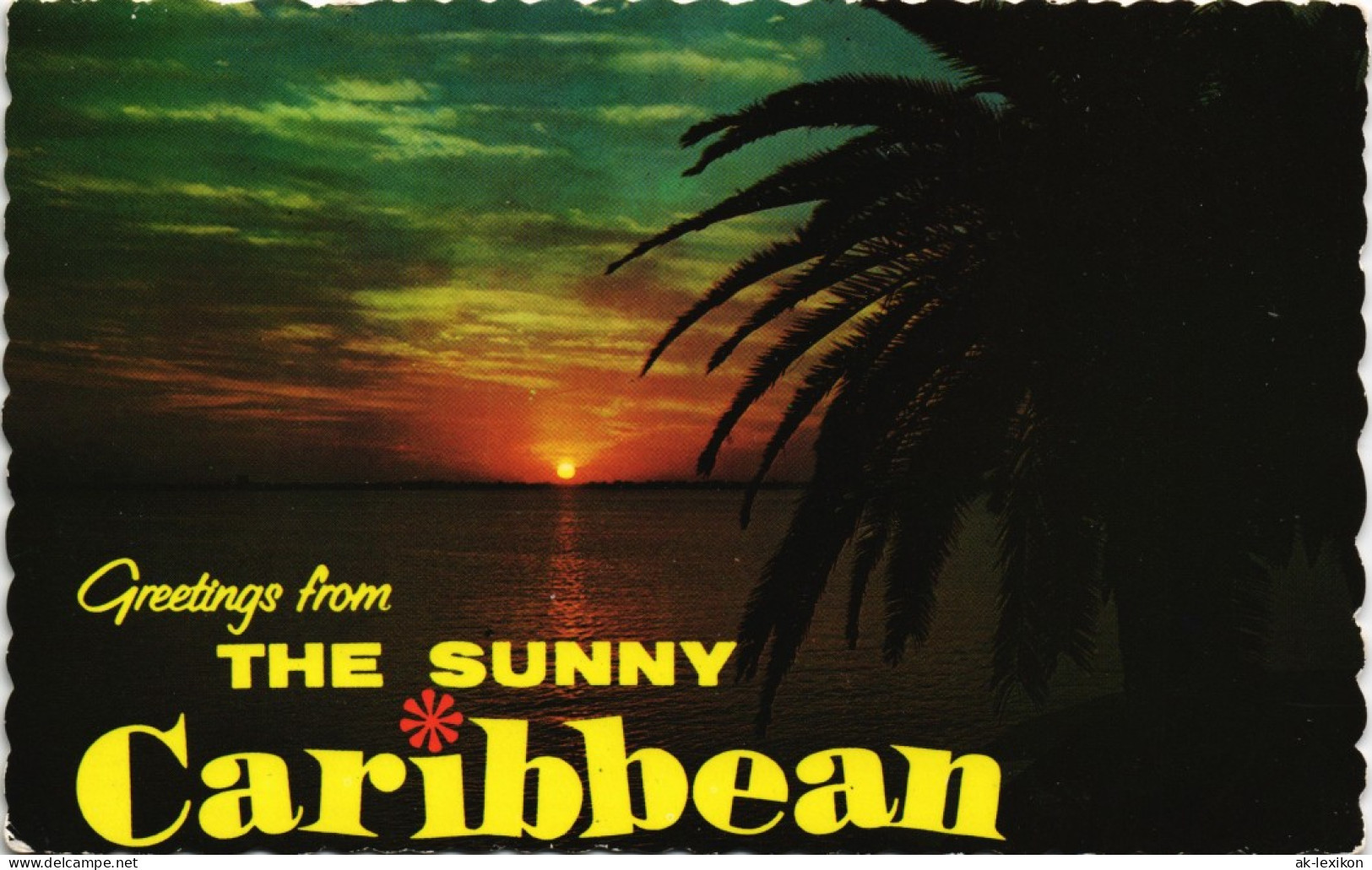 Jamaika Jamaica  The Sunny Caribbean Sonnenuntergang Karibik 1975 Sport-Marke - Giamaica