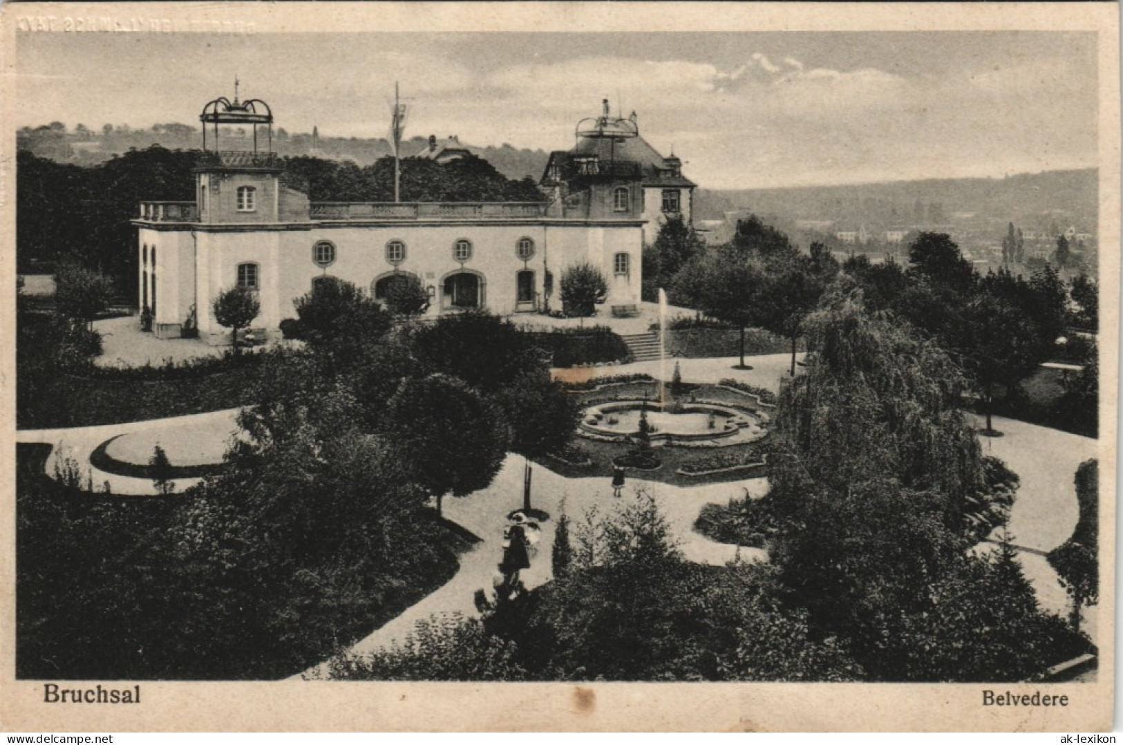 Ansichtskarte Bruchsal Belvedere 1911 - Bruchsal