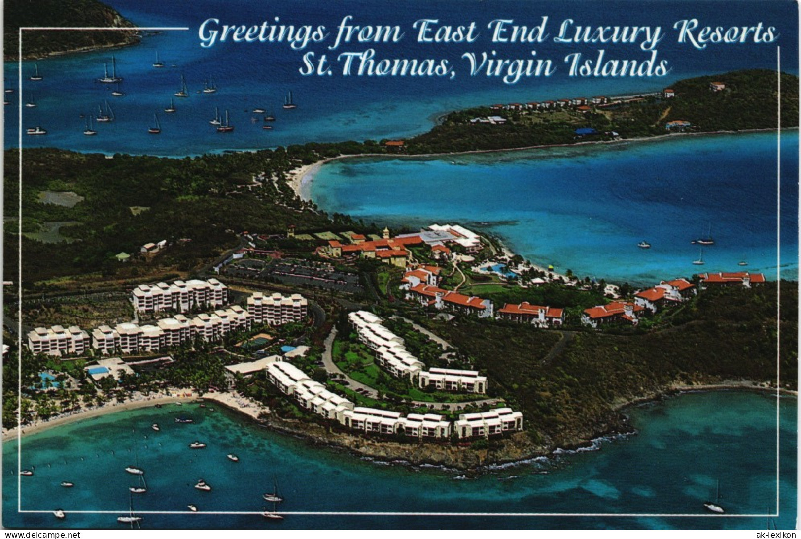 St. Thomas Sankt Thomas Aerial View Luftaufnahme Virgin Islands 2000 - Jungferninseln, Amerik.