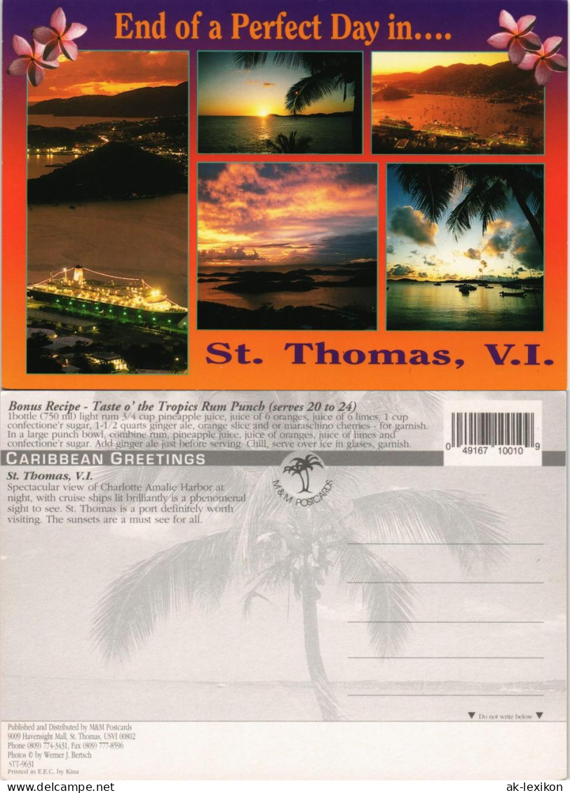 Charlotte Amalie-St. Thomas Sankt Thomas CARIBBEAN GREETINGS St. Thomas   2000 - Isole Vergini Americane