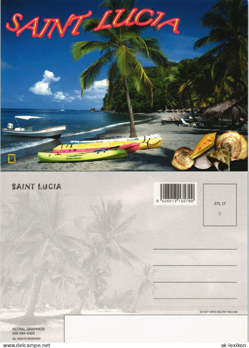 Saint Lucia (Karibik-Insel) SAINT LUCIA OCEAN KAYAK Karibik Palme Insel 2005 - St. Lucia