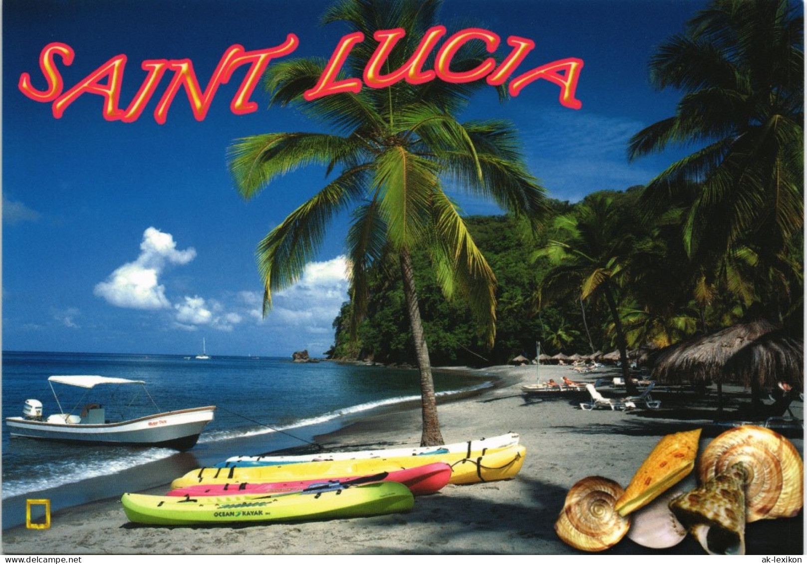 Saint Lucia (Karibik-Insel) SAINT LUCIA OCEAN KAYAK Karibik Palme Insel 2005 - Sainte-Lucie