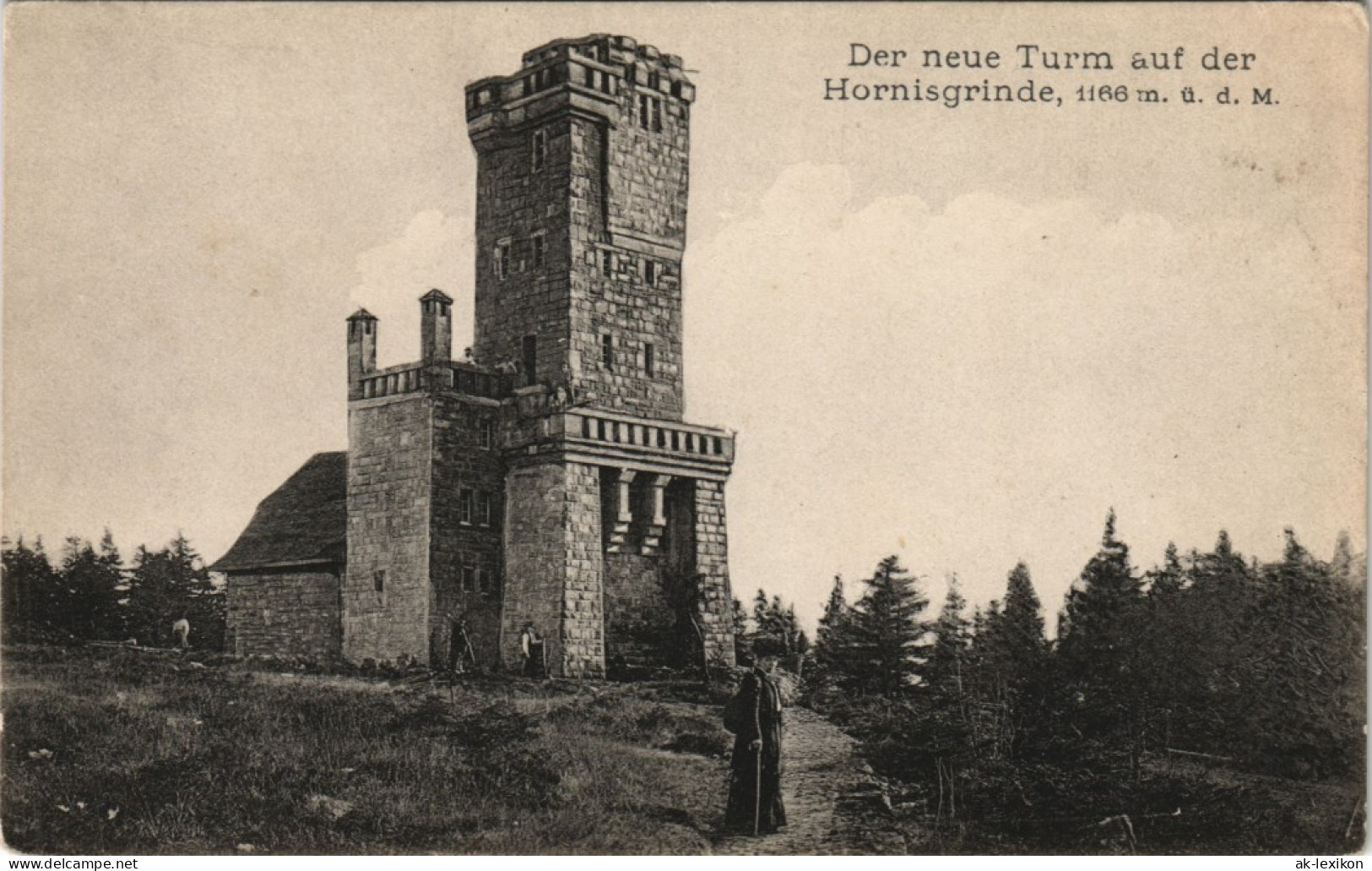 Ansichtskarte Achern Hornisgrinde (Berg) - Turm 1911 - Achern