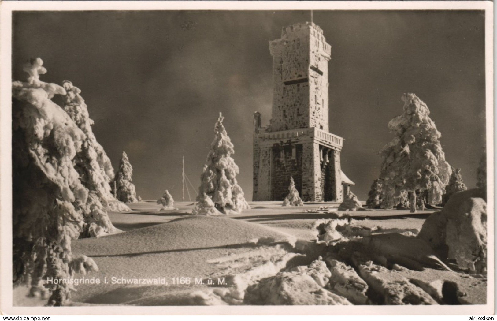 Seebach Hornisgrinde (Berg, Turm) Tief Verschneiter Schwarzwald 1920 - Achern