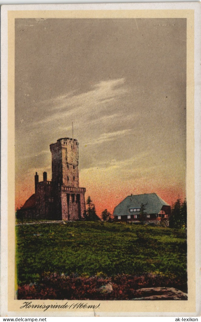 Seebach Aussichtsturm Hornisgrinde Schwarzwald Color Turm-Ansicht 1910 - Achern