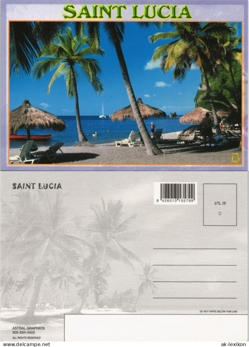 Saint Lucia (Karibik-Insel) Saint Lucia Island Karibik Caribean  Palmen 2000 - St. Lucia